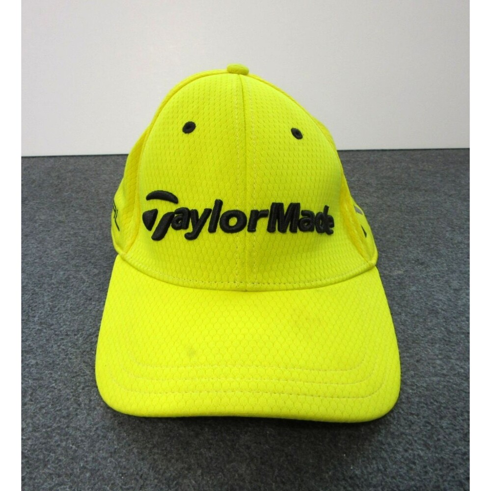 TaylorMade R1 RBZ Lethal Tour Golf Hat Cap Sz L/XL Hyper Yellow A-Flex Adidas